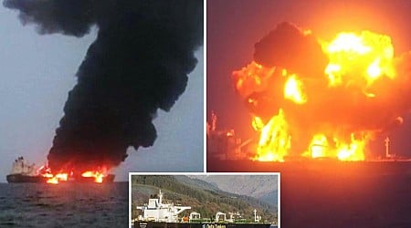 Houthis burn Greek oil tanker in Red Sea, mock US by posting video of blaze