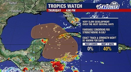 Hurricane season heats up as odds increase for tropical system to develop, move into Gulf of Mexico