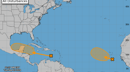 National Hurricane Center tracking 2 tropical waves that could become tropical depressions