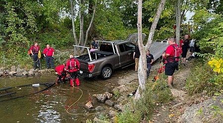 Pickup Truck Fished From Merrimack River In Concord: Watch