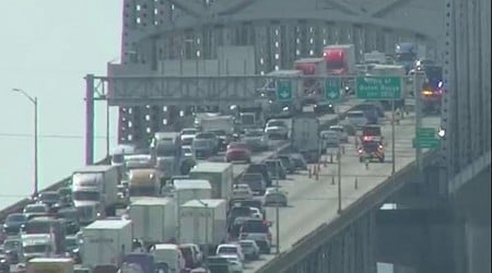 TEAM 2 TRAFFIC: Traffic backed up to Essen on I-10 WB; two lanes shut down on Mississippi Tuesday afternoon River Bridge