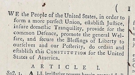 A rare copy of the Constitution could be yours. Bidding starts at $1 million