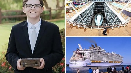 12-year-old who fell to his death on Royal Caribbean cruise is ID'd as 'brilliant and witty' Michigan boy