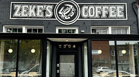 Zeke’s Coffee “grand opening of our expanded Rhode Island Ave roastery + cafe”