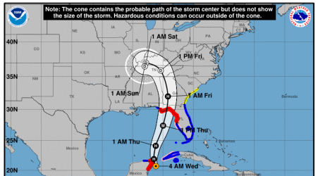 Tropical Storm Helene is forecast to become a major hurricane as it nears Florida