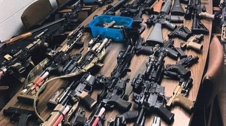 NJ dad, son arrested after cache of 'illegal firearms' found