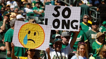 ‘Today there is crying in baseball’: Athletics bid farewell to Oakland with one final victory