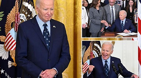 Biden calls Kamala Harris ‘boss’ and JD Vance 'secretary' in meandering remarks at gun control event