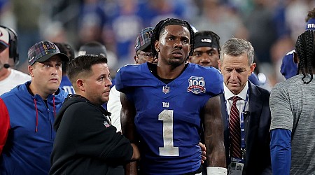 Giants' Malik Nabers sets record, but suffers concussion vs. Cowboys