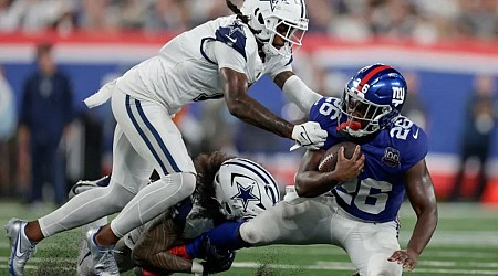 Giants' rushing game had brutal night against Cowboys