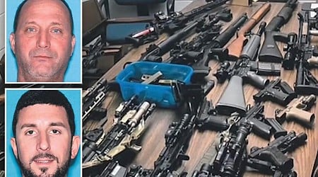 New Jersey resident Kyle Arena caught with massive cache of illegal guns, knives and explosives