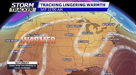 Warm and Dry Saturday and Sunday