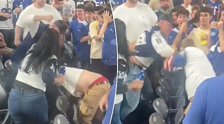 Cowboys fan beats on Giants fan in furious MetLife Stadium fight