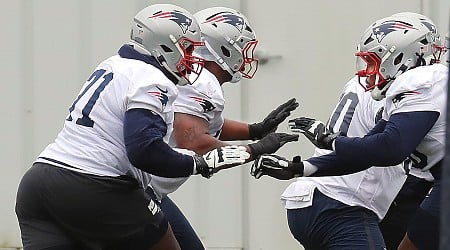 Are the Patriots’ offensive line problems correctable? Coach Jerod Mayo believes so.