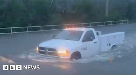 Raging waters and rescues as Hurricane Helene hits Florida