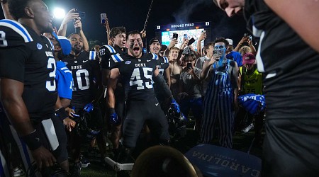 Photo: Duke Trolls UNC Football After 1-Point Win amid Historic CBB Rivalry