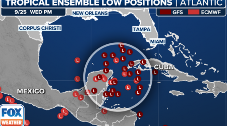 Brewing tropical threat could play out in four different ways...