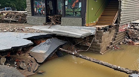 See photos and video from Helene’s devastation in the mountains of western NC