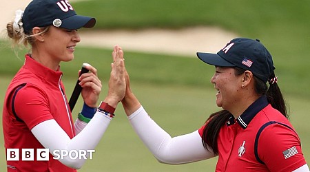 US lead Europe 3-1 after opening Solheim session