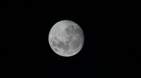 Waxing Gibbous Moon over Minnesota