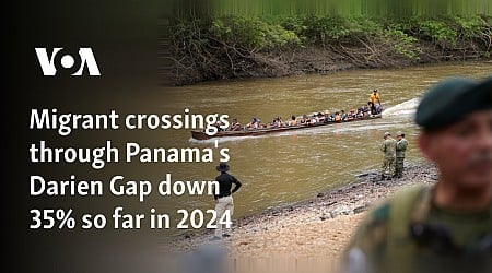 Migrant crossings through Panama's Darien Gap down 35% so far in 2024