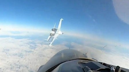 Dramatic video shows Russian fighter jet flying dangerously close to aircraft off Alaska, NORAD says