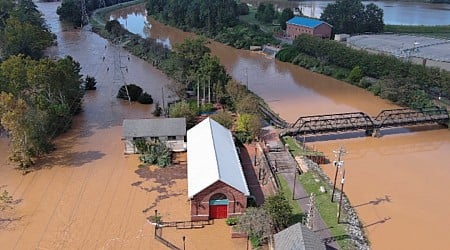 WATCH: Aerial view of Congaree River as it crests after Helene