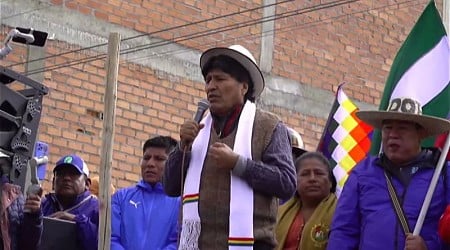 Expresidente Evo Morales encabeza movilización hacia La Paz contra el gobierno de Luis Arce