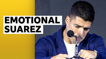 'It is the right time' - Emotional Suarez struggles to announce retirement