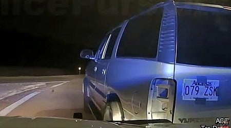 Watch A Trooper Get Stuck On A Fleeing Suspect’s Bumper