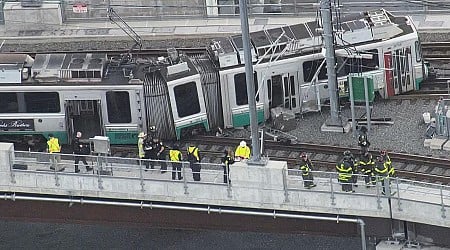 Several injured when passenger train derails in Cambridge, Massachusetts