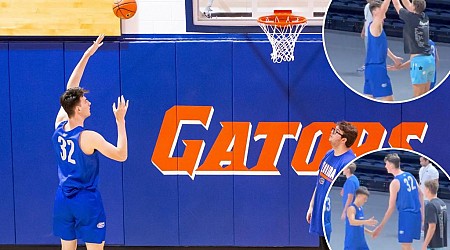 Video of 7-foot-9 Olivier Rioux with Florida teammates goes viral