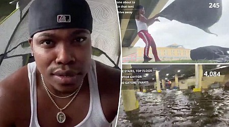 'Dumb' influencer defends Hurricane Helene camping stunt