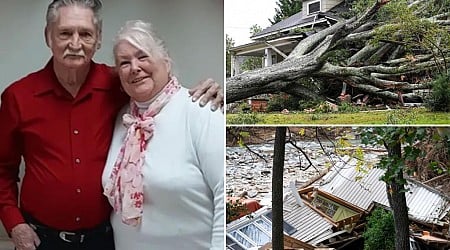 South Carolina grandparents, Jerry and Marcia Savage, found hugging one another after they were killled by fallen tree