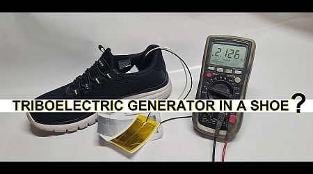 A Triboelectric Generator In Your Shoe #WearableWednesday