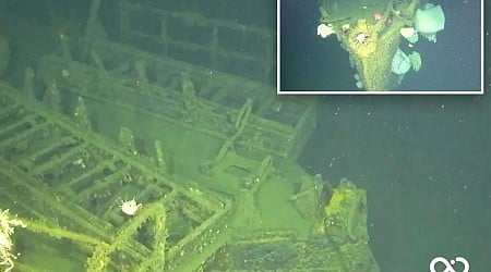 Wreck of WWII ‘Ghost Ship of the Pacific' discovered off California