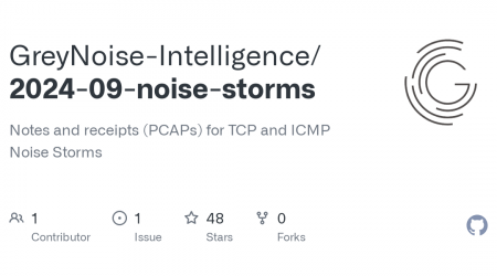 Notes and Receipts (PCAPs) for TCP and ICMP Noise Storms