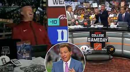 Nick Saban zings 'College GameDay' teammate with 'girlfriend' jab