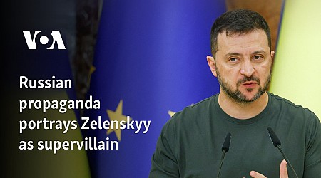 Russian propaganda portrays Zelenskyy as supervillain