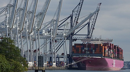 There's already a queue of cargo ships backing up at US ports