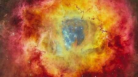 See the stunning Rosette Nebula in all its glorious colors