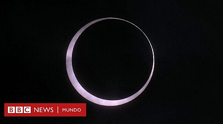 Las espectaculares imágenes del eclipse de sol de "anillo de fuego" en América del Sur