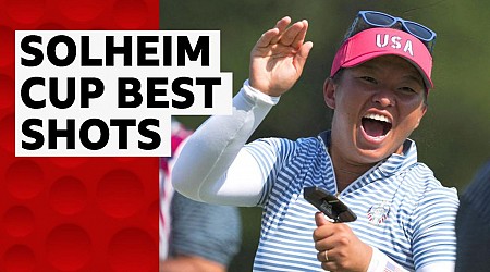 Watch Solheim Cup's best shots as USA beat Europe in thriller