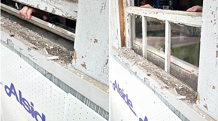 Home Restorer Discovers a Unique Pocket Window That Lets the Window Slide Down Into the Wall