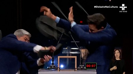 Brazil mayoral candidate hits rival with chair during televised debate