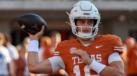 Report: Texas' Quinn Ewers Not Likely to Play vs. Miss. St.; Arch Manning to Start