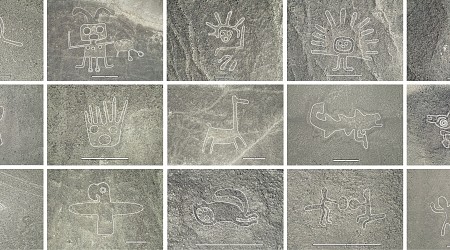 IA descobre desenhos antigos escondidos em deserto no Peru