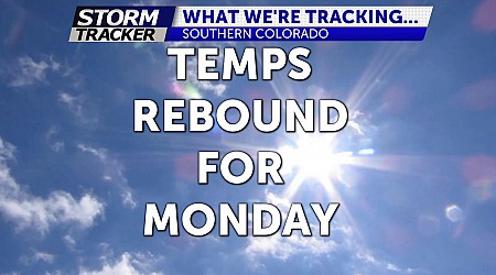 Temperatures rebound for the start of the work week