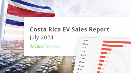 Costa Rica EV Sales Report: Latin America’s Champion Surpasses All Expectations in July as ¼ of Market Becomes Fully Electric in July