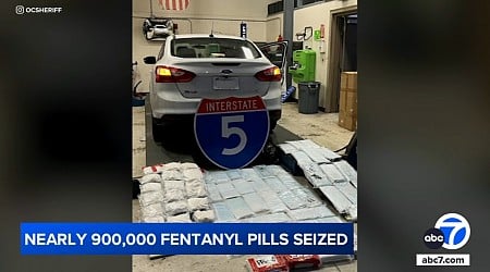 Nearly 900,000 fentanyl pills seized in Orange County drug busts